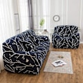 Miniatyrbild 2 av 5: \"QD\" Sofföverdrag 2-sits Sofföverdrag Tryckt Stretch Sofföverdrag Polyester Spandex Möbelskydd