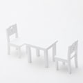 Miniatyrbilde 5 av 5: QU/3-delt sett med barnebord og stoler simuleringsmøbler (leketøy)