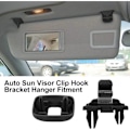 Miniatyrbild 4 av 5: [QD] 2 st Solskyddsklämma för Audi A1 A3 A4 A5 Q3 Q5 (8E0 857 562) A7 B6 B7 B8 S4 S5 Solskyddshållare Bil Interiördelar Svart