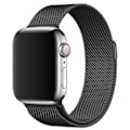 Miniatyrbilde 5 av 5: Milanese Apple Watch Armbånd til 38 mm / 40 mm / 41 mm - Svart Svart Svart