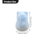 Miniatyrbillede 2 af 5: 1 stk. (Julemanden) 3D silikoneform til lys - Jul*QN