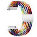 Miniatyrbilde 1 av 5: 20 mm flettet sololøkke for Garmin Vivoactive 5/3/3 musikkarmbånd for Garmin VivoMove3/Trend/Sport Venu SQ/SQ2/2plus-reim rainbow rainbow 20mm_QF