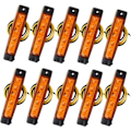 Miniatyrbillede 1 af 4: 10-pak 12v 6 Smd LED-sidemarkeringslys foran og bagpå til trailer, lastbil, campingvogn, autocamper, bus, båd, traktor, gul orange