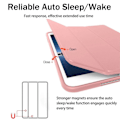Pikkukuva 2 / 5: [QD] Smart Case -kotelo, yhteensopiva iPad Air 2:n kanssa, Läpinäkyvä Mattapintainen Magneettinen Takakansi Auto Sleep/Wake -toiminnolla, ruusukulta