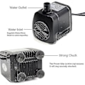 Miniatyrbilde 5 av 5: 600l/t 4 LED Elektrisk Vannpumpe Fontene Liten Fontene Utendørs Hage Fiskedam EU Plugg˜QD