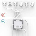 Pikkukuva 3 / 4: #QD# Useita USB-pistorasioita, Cube Wall -jatkojohto 4 pistorasiaa 2 USB-virtalähteellä, 1 Type C -portti, 7 in 1 USB-virtalähde kytkimellä, USB-seinäjatkojohtolaturi kotiin,