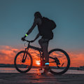 Miniatyrbilde 5 av 5: LED-refleksbånd Slap-wrap 2-pakning Blå + Grønn