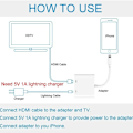 Miniatyrbild 4 av 5: Digital Lightning till HDMI-adapter, med Lightning-laddningsport