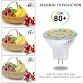 Miniatyrbillede 3 af 4: #QD#MR11 GU4 5W kold hvid LED-pærer, 6000K 600 Lumen LED-lamper, erstatning for 50W halogenpærer, LED-pærer, ikke dæmpbar, 120° strålevinkel, 10 stk.