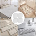 Miniatyrbild 5 av 5: QU)(Vit) 8-pack Halkskydd för Mattor, Anti-Slip Mattgrepp som Håller Din Matta På Plats för Kök Sovrum Li