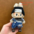 Miniatyrbild 1 av 7: ONLY CLOTHES Söt V1 V2 LABUBU Blind Box Hänge Docka DIY Klä upp Kostym Litet Monster Haklapp Byxor Babykläder Från LBB-32