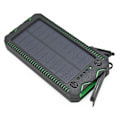 Miniatyrbillede 1 af 5: Solcelle PowerBank / Oplader - 10.000 mAh Solcelleoplader_QUU Black Svart