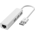 Pikkukuva 1 / 4: \"QD\" USB A - 3 x USB A ja RJ45 Ethernet LAN -sovitinkaapelihubi Mac USB-A -verkkokaapeli kannettavalle tietokoneelle, PC:lle, MacBookille