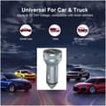 Miniatyrbilde 2 av 5: Hurtiglader PD Type C + USB QC3.0 bil båt bobil campingvogn Silver silver