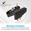 Miniatyrbild 4 av 5: Bluetooth 5.3 Flygplansadapter A2DP-sändare kompatibel med Aonic 40 50 Trådlösa Brusreducerande Hörlurar