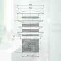 Miniatyrbilde 4 av 4: QU/Forkrommet messing G 1-1/4 pop-up vaskavløp uten overløp, utstyrt med enkelt trykknapp-åpnings- og lukkesystem.