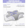 Miniatyrbild 3 av 5: QU*Nackkudde för sömn, ergonomisk nackkudde, ortopedisk nackkudde med memory foam och tvättbart överdrag för nack- och axelsmärta