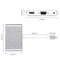 Miniatyrbild 4 av 4: 1080p Lightning till HDMI VGA Audio Video Adapter för Apple_nzywtb