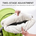 Pikkukuva 4 / 5: [QD] Vauvanvaunujen fleece-käsienlämmitin/käsienlämmitin Vedenpitävä Tuulenpitävä Jäätymisenesto Erittäin paksu lastenvaunutarvike Lastenvaunukäsineet, Musta