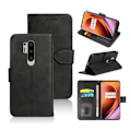 Miniatyrbillede 1 af 5: OnePlus 8 Pro Pung Etui Læder Skind Cover Sort_qq