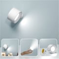 Miniatyrbilde 1 av 4: #QD# Vegglampe innendørs, Touch LED-vegglampe med USB-ladeport, berøringskontroll, 3 lysstyrkenivåer, 3 temperaturer, 360° dreibar sengelampe for soverommet