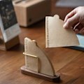 Miniatyrbillede 2 af 5: [QD] Træopbevaringsstativ Kaffefilterholder Filterpapirstativ A