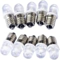 10 st E10 12V LED-spotlampor Varmvit