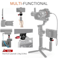 Miniatyrbild 5 av 5: QD-Mini Monitorfäste Stativ Kallskoadapter Aluminiumlegering 1/4 Tums Skruv för Blixt Mikrofon LED
