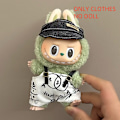Miniatyrbild 1 av 7: ONLY CLOTHES Söt V1 V2 LABUBU Blind Box Hänge Docka DIY Klä upp Kostym Litet Monster Haklapp Byxor Babykläder Från LBB-64