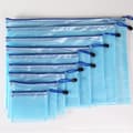 21-pack Zip-påsar (4 storlekar) för att organisera skol- och kontorsmaterial blå blue A3