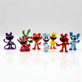 Miniatyrbild 2 av 5: 8 st Smiling Critters Spelfigurer Modell PVC Catnap Catnat Anime Statyett Modell Födelsedagspresenter Leksaker - Perfekt 8PCS