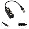Miniatyrbillede 1 af 5: [QD] Ethernet-kabel Splitter Netværksadapter Ethernet Splitter 1 til