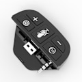 Miniatyrbillede 3 af 4: \"QD\" HS-XO221 til Xbox One Controller Audio Enhancer 3,5 mm Stereo Headset Adapter