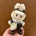 Miniatyrbild 7 av 7: ONLY CLOTHES Söt V1 V2 LABUBU Blind Box Hänge Docka DIY Klä upp Kostym Litet Monster Haklapp Byxor Babykläder From_qd LBB-40