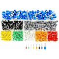 Miniatyrbilde 1 av 4: #QD#800 Sett Bootlace Ferrule Crimp Connector Isolert Ledning Pin End Terminals Kit Sortiment 0,5 mm² 6 mm² for Elektriske Prosjekter med Oppbevaringsboks