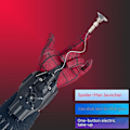 Miniatyrbillede 5 af 5: QU/Spiderman Web Shooters Legetøj Spider Man Håndled Cosplay Peter Parker Tilbehør Rekvisitter Handsker Til Børn