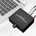Miniatyrbilde 3 av 5: \"QD\" 4-porters toveis R L Audio Switcher Boks Audio Rotasjonsbryter Plug and Play Audio Splitter for