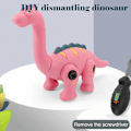 Miniatyrbillede 2 af 4: QU/Barnpresent Dinosaurielegetøj Dino Legetøj Med Bor STEM DIY Uddannelseslegetøj Med Værktøj Til Børn
