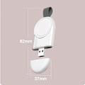 Miniatyrbillede 5 af 5: [QD] Apple Watch trådløs oplader - perlehvid (med sort hængende spænde)