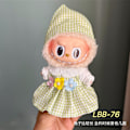 Pikkukuva 1 / 7: 17 cm Generation Blind Box Labubu -nuken vaatteet, sarjakuvatyylinen Labubu-riipus, vaihto-urheilu- ja vapaa-ajanpuku, vain vaatteet Lbb-76