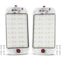 12V LED interiørbelysning 48 LED billys lampe med På/Av-bryter for Van Camping Båt 2 Stykker