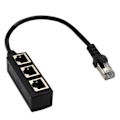 Pikkukuva 2 / 5: [QD] Ethernet-kaapelin jakaja verkkosovitin Ethernet-jakaja 1-