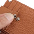 Pikkukuva 5 / 5: PU-nahkakortti Luottokorttikotelo Kolikkokukkaro Lompakko Avaimenperä musta app. 11.8x7.5cm/4.65x2.95'' black