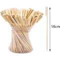 Miniatyrbilde 2 av 5: [QD] 100 Stykker Trepadle Grillspyd Grillspyd Cocktailpinner for Grilling, Kebab, Cocktails, Buffeter Fest (18CM)