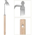 Miniatyrbilde 3 av 5: [QD] Ugressverktøy Forlenget Design Smidd Rustfritt Stål Ugressfjerner 4-Tannet Dobbelthode Ugressrenser