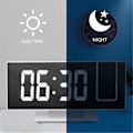 Miniatyrbild 5 av 5: QD-LED Digital Väggklocka Projektionsklocka Projektor Takklocka med Tid Temperaturvisning Bakgrundsbelysning Snooze Klocka för Hemmet Vit