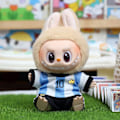 Miniatyrbild 5 av 7: Labubu Dockkläder Sittande Party Fotbollsuniform Hjärtslag Macaron Labubu #2