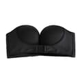 Stropløs Push Up BH, Ekstra Frontlukning - Sort