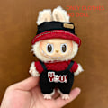 Miniatyrbild 1 av 7: ONLY CLOTHES Söt V1 V2 LABUBU Blind Box Hänge Docka DIY Klä upp Kostym Litet Monster Haklapp Byxor Babykläder Från LBB-30
