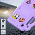 Miniatyrbillede 3 af 4: \"QD\" Til Samsung Galaxy Tab A9 EVA Skum Stand Cover - Lilla